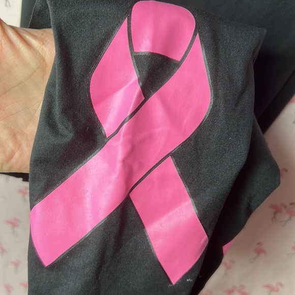 LULAROE TC (sz12-18) Cancer Awareness BLK leggings - Picture 7 of 10